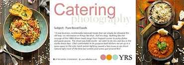 YRSFood, catering Food Photography, Pure Boost.