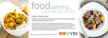 YRSFood, Catering Food Photography, Clean Cuisine.